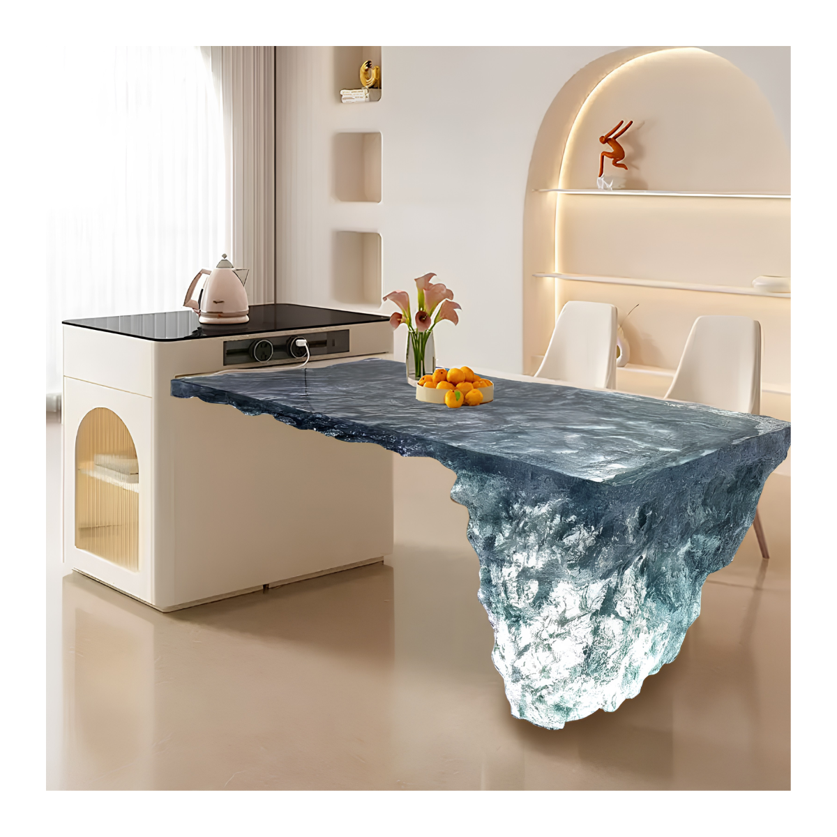 Sapphire Iceberg Dining Table